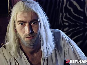 Danny D fools around as Geralt and fucks black-haired babe
