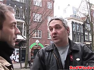 Dutch hooker doggystyled until cumsprayed